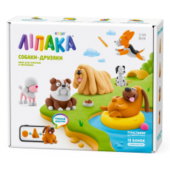Набори для ліплення - Меганабір пластиліну Ліпака Собаки-друзяки (15030-UA01)