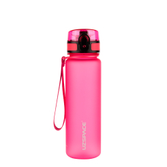 Бутылки для воды - Бутылка для воды Uzspace Frosted розовая 500 мл (6955482370872)