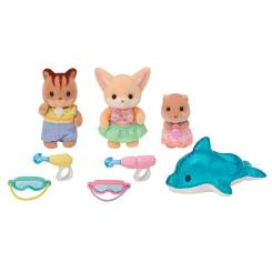 Фигурки животных - Игровой набор Sylvanian Families Малыши развлечения в бассейне (5749)