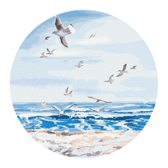 Товари для малювання - Картина за номерами Brushme Політ над морем (RC00067M) Товари для малювання - Картина за номерами Brushme Політ над морем (RC00067M)