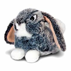 Мягкие животные - Мягкая игрушка Keel toys Лежащий кролик серый 25 см (SR3788/3)