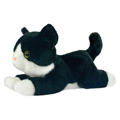 Мягкие животные - Мягкая игрушка Aurora Котенок черно-белый 25 см (150224B)