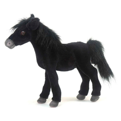 Мягкие животные - Мягкая игрушка Hansa Лошадь черная 28 см (4806021954713)