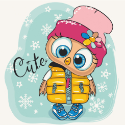 Товары для рисования - Картина по номерам Art Craft Милый совенок 30х30 см (15557-AC)