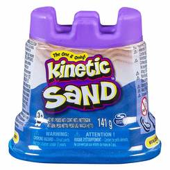 Антистресс игрушки - Кинетический песок для творчества Kinetic Sand Мини-крепость голубой 141 г (71419B)
