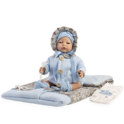 Пупси - Пупс Munecas De Cuna з ковдрою блакитний 45 см (8436587143151)