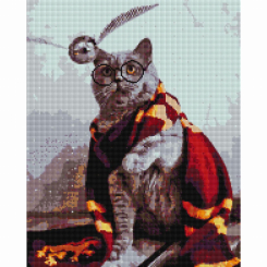 Мозаїка - Алмазна мозаїка Brushme Котик ловець снітчу (DBS1006)