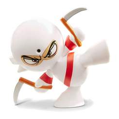 Фигурки человечков - Интерактивная фигурка Fart Ninja Сэнсэй вонь белое кимоно красный пояс (70511)