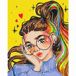 Товари для малювання - Картина за номерами Brushme Яскравий образ (BS53519) Товари для малювання - Картина за номерами Brushme Яскравий образ (BS53519)