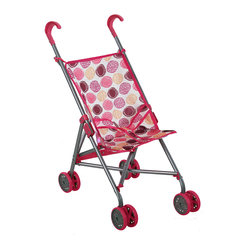 Транспорт и питомцы - Игрушечная коляска-строллер TODSY Walky бело-розовая (9302WP)