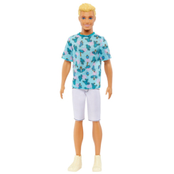 Ляльки - Лялька Barbie ​Fashionistas Кен у футболці з кактусами (HJT10)