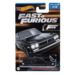 Автомоделі - ​Автомодель Hot Wheels Форсаж 1971 Nissan Skyline H/T 2000 GT-R чорний (HNR88/HNT15)