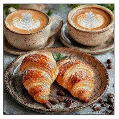 Мозаика - Алмазная мозаика Strateg Кофе с круассанами (4823113899073)