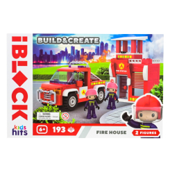 Конструкторы с уникальными деталями - Конструктор IBLOCK Junior Kids hits Build & create Fire house (KH43/002/1)