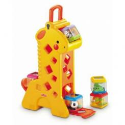 Развивающие игрушки - Развивающая игрушка Чудо-жираф с кубиками Fisher-Price (B4253) (В4253)