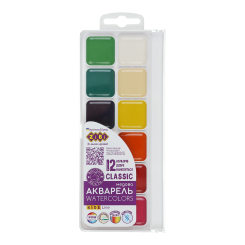 Краски акварельные медовые ZiBi Kids line Classic 12 цветов (ZB.6584)