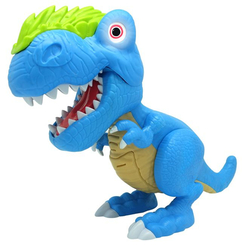 Фигурки животных - Фигурка Dragon-I Джуниор Мегазавр T-Rex рычащий и кусающий голубой (80079/80079-3)