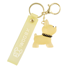 Брелоки - Брелок Brelok market Бульдог прозорий жовтий (2060000021335)