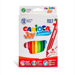 Канцтовары - Фломастеры Carioca Joy 12 цветов (40614)