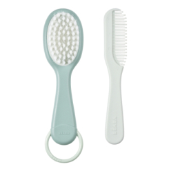 Товары по уходу - ​Набор гребешок и щетка Beaba зеленый (920366)