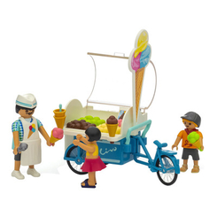 Конструкторы с уникальными деталями - Конструктор Playmobil Family fun Тележка с мороженым (9426)