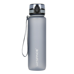 Бутылки для воды - Бутылка для воды Uzspace Frosted серая 1000 мл (6955482371022)
