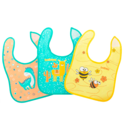 Детская посуда и аксессуары - Набор нагрудников хлопковых Baboo Friends (11-018)