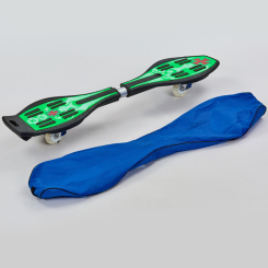 Скейтборды - Роллерсерф двухколесный planeta-sport SKULL SK-8833 34 Зеленый (SK-8833_Зеленый)