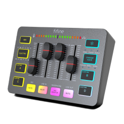 Блогерство и стриминг - Аудиомикшер Fifine (SC3) Блогерство и стриминг - Аудиомикшер Fifine (SC3)