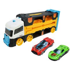 Транспорт і спецтехніка - Ігровий набір Країна Іграшок Трейлер з машинками (E7019) Транспорт і спецтехніка - Ігровий набір Країна Іграшок Трейлер з машинками (E7019)