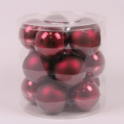 Аксесуари для свят - Кульки скляні Flora D-8 см. 15 шт(44602) (MR35719)