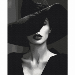 Товари для малювання - Картина за номерами Brushme Загадкова дама (BS53937) Товари для малювання - Картина за номерами Brushme Загадкова дама (BS53937)