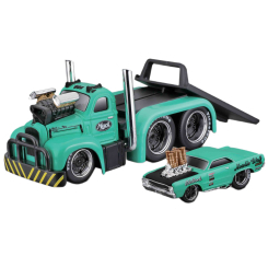 Транспорт і спецтехніка - Набір Maisto Muscle Machines 1953 MACK B-61 Flatbed 1968 Dodge Dart Hemi Gasset (11532/11542)