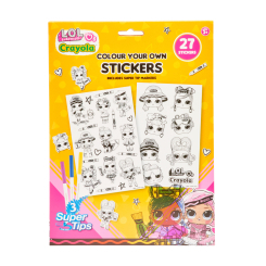 Товары для рисования - Раскраска Crayola Наклейки с фломастерами (35083) Товары для рисования - Раскраска Crayola Наклейки с фломастерами (35083)