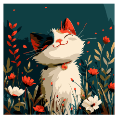 Товары для рисования - Картина по номерам Strateg Лисенок среди цветов 20 х 20 см (HH8025) Товары для рисования - Картина по номерам Strateg Лисенок среди цветов 20 х 20 см (HH8025)