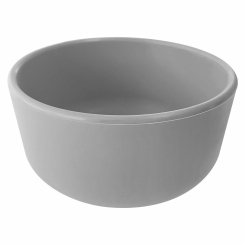 Дитячий посуд та аксесуари - Глибока тарілка силіконова MinikOiOi Bowl Powder Grey (101080104)