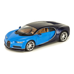 Автомодели - Автомодель Welly Bugatti Chiron 1:24 синяя (24077W/24077W-1)