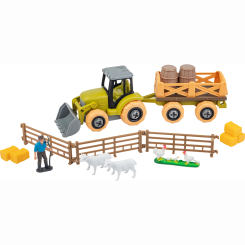 Транспорт і спецтехніка - Ігровий набір Otamanko Веселий хутір Трактор і фермер (532.01.57)