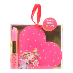 Канцтовари - Набір канцтоварів Ritas Wonderland Блокнот-сердечко та гелева ручка рожевий (RWL20018/RWL20018-1)