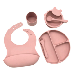 Товары по уходу - Набор силиконовой посуды Lindo Розовый (4890211009543)