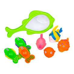 Іграшки для ванни - Набір іграшок  для ванни Bebelino Лови та прискай (57113)