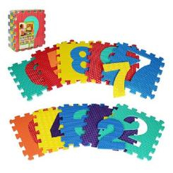 Пазли - Дитячий килимок мозаїка EVA Цифри M 2608 31.5*31.5 см Різнокольоровий