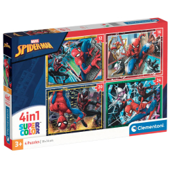 Пазлы - Пазл Clementoni Spider-Man 4 в 1 (21515) Пазлы - Пазл Clementoni Spider-Man 4 в 1 (21515)