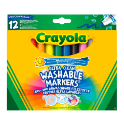 Канцтовары - Набор фломастеров Crayola Ultra-clean washable 12 шт (256349.012)