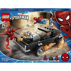 Конструкторы LEGO - Конструктор LEGO Super Heroes Marvel Spider-Man Человек-Паук и Призрачный Гонщик против Карнажа (76173)