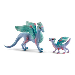Фигурки персонажей - Игровой набор Schleich Bayala Цветочный дракон с дракончиком (70592)