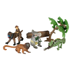 Фигурки животных - Набор фигурок Kids Team Сафари Мандрил и детеныш коала хамелеон тамарин (Q9899-C8/2)