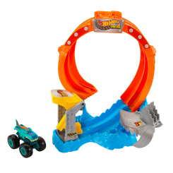 Автотреки - Игровой набор Hot Wheels Monster Trucks Монстро-атака акулы (JFR08) Автотреки - Игровой набор Hot Wheels Monster Trucks Монстро-атака акулы (JFR08)