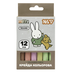 Мел цветной Yes Miffy круглый 12 шт (400564)