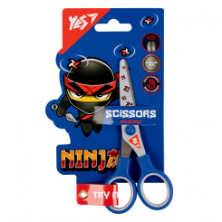 Канцтовары - Ножницы Yes Ninja 13 см с принтом на лезвии (480427)
